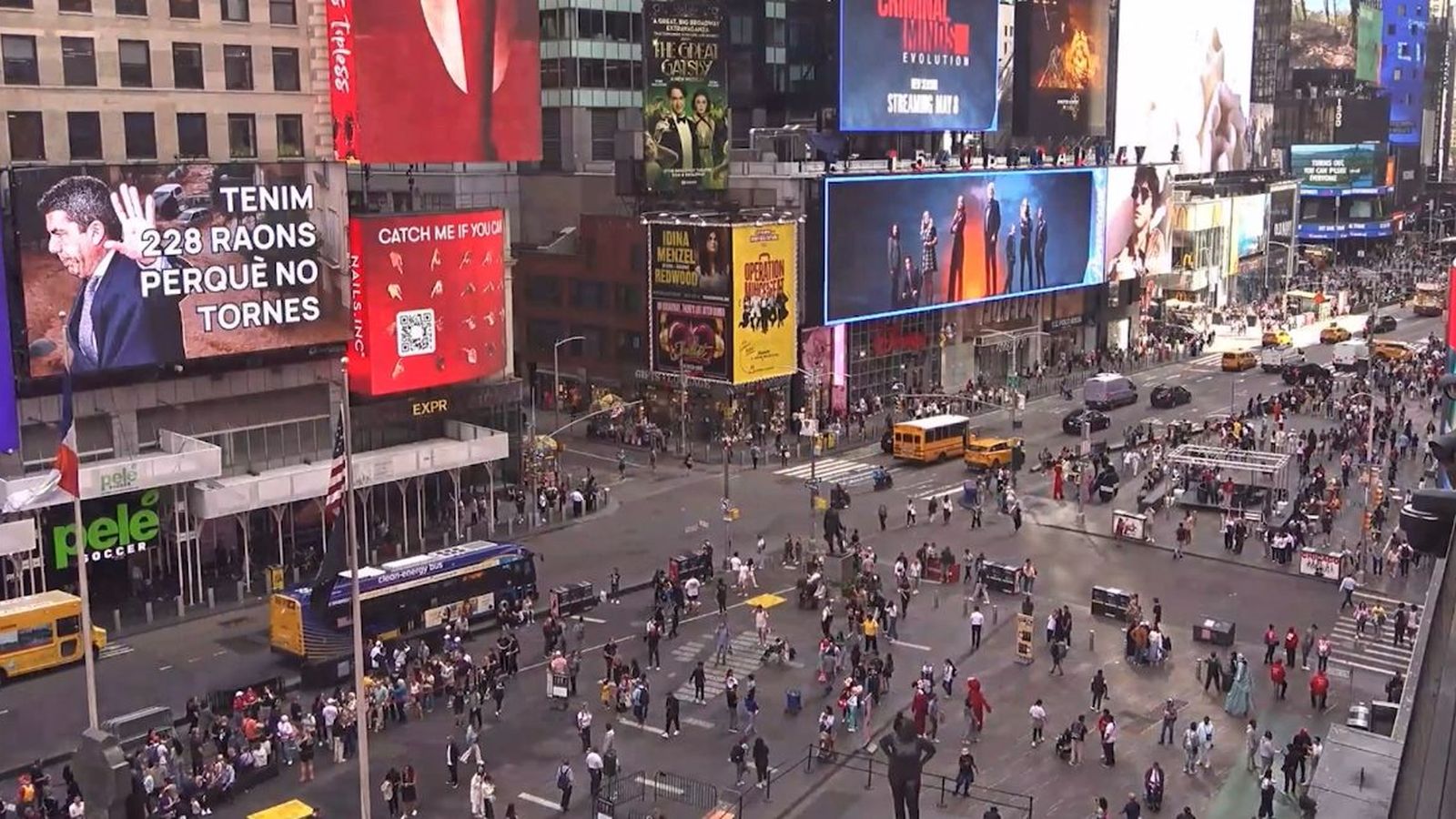 Missatge de Compromís a Times Square