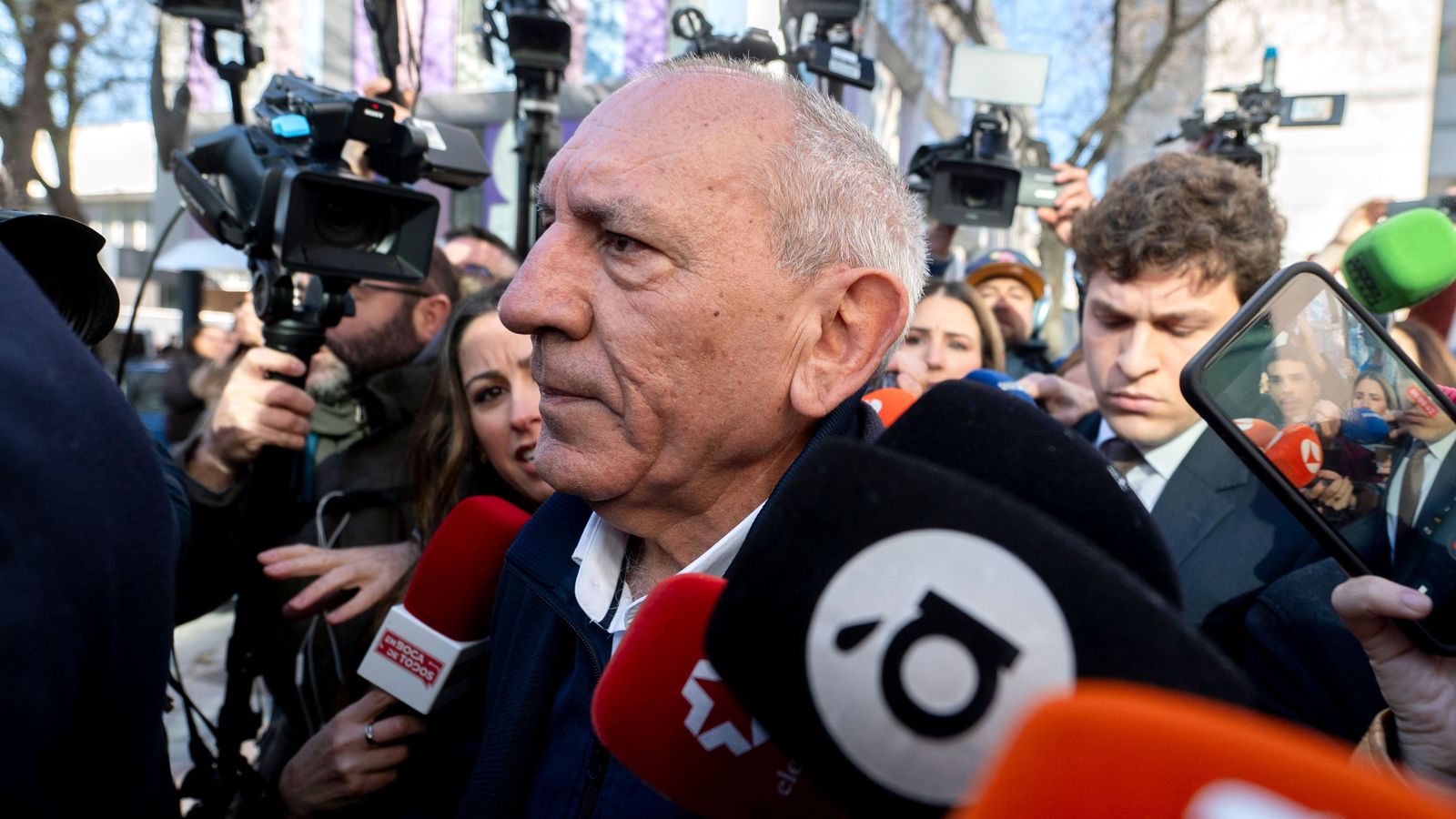 José Ángel González, exdirector adjunt operatiu (DAO) de la Policia Nacional, a la seua arribada al Jutjat de Violència sobre la Dona número 8, a Madrid, este dimarts, 17 de març