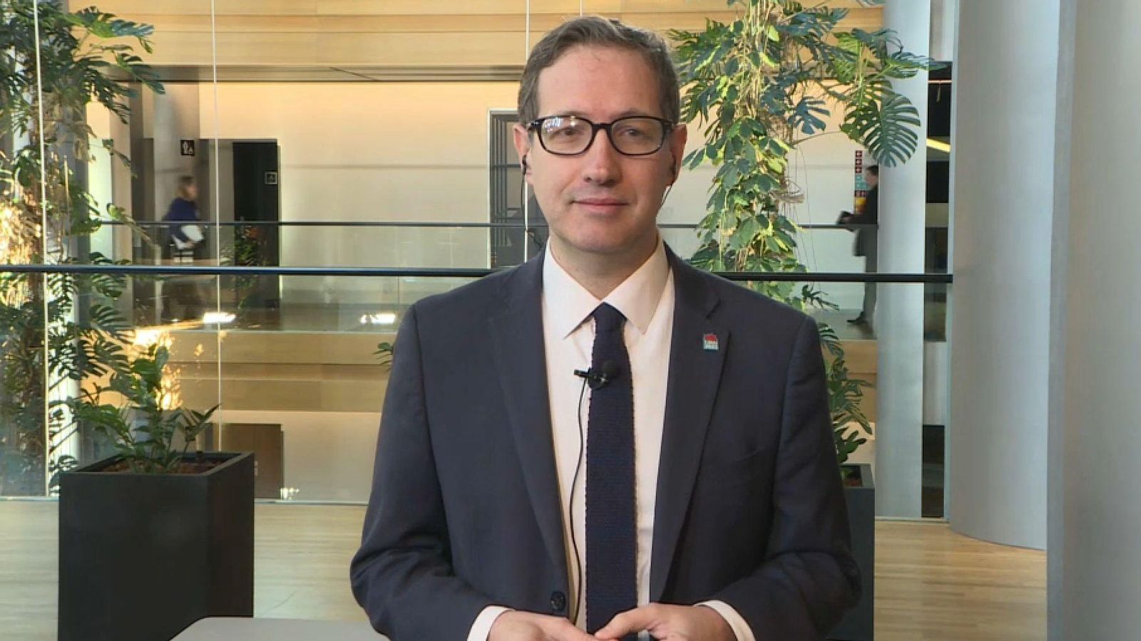 Doménech Ruiz, europarlamentari socialista, durant la seua intervenció en 'Les notícies del matí'