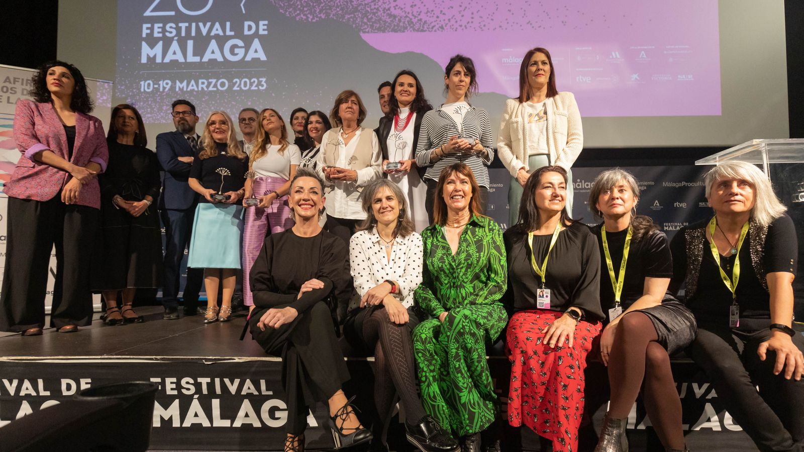 Guardonades en la secció Afirmando los Derechos de las Mujeres del Festival de Màlaga