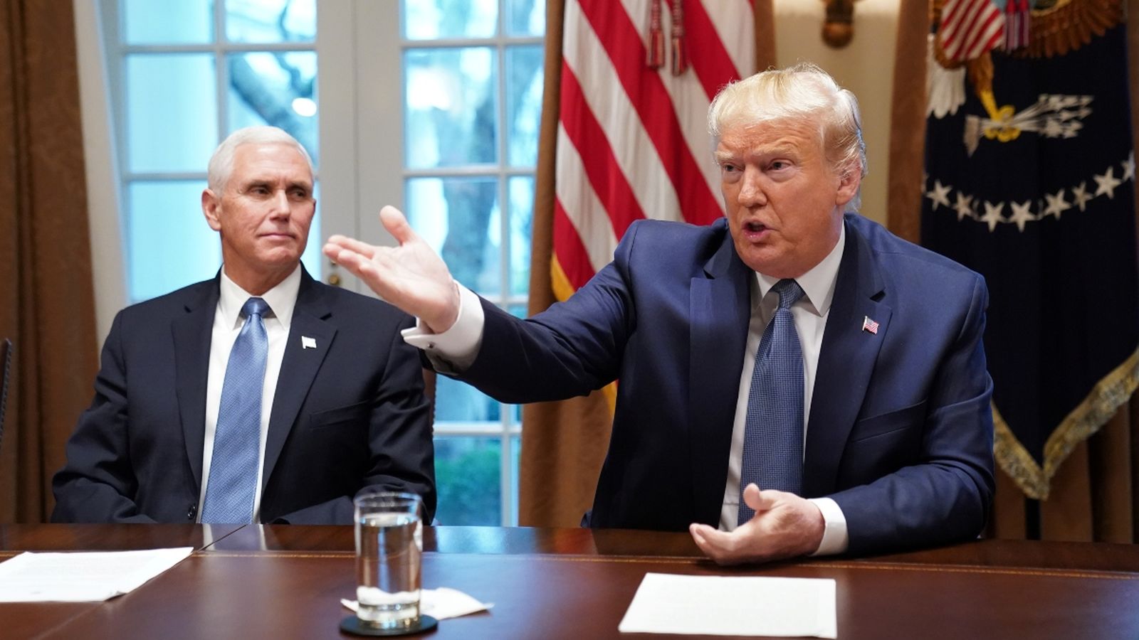 Trump, aquest dilluns a la Casa Blanca