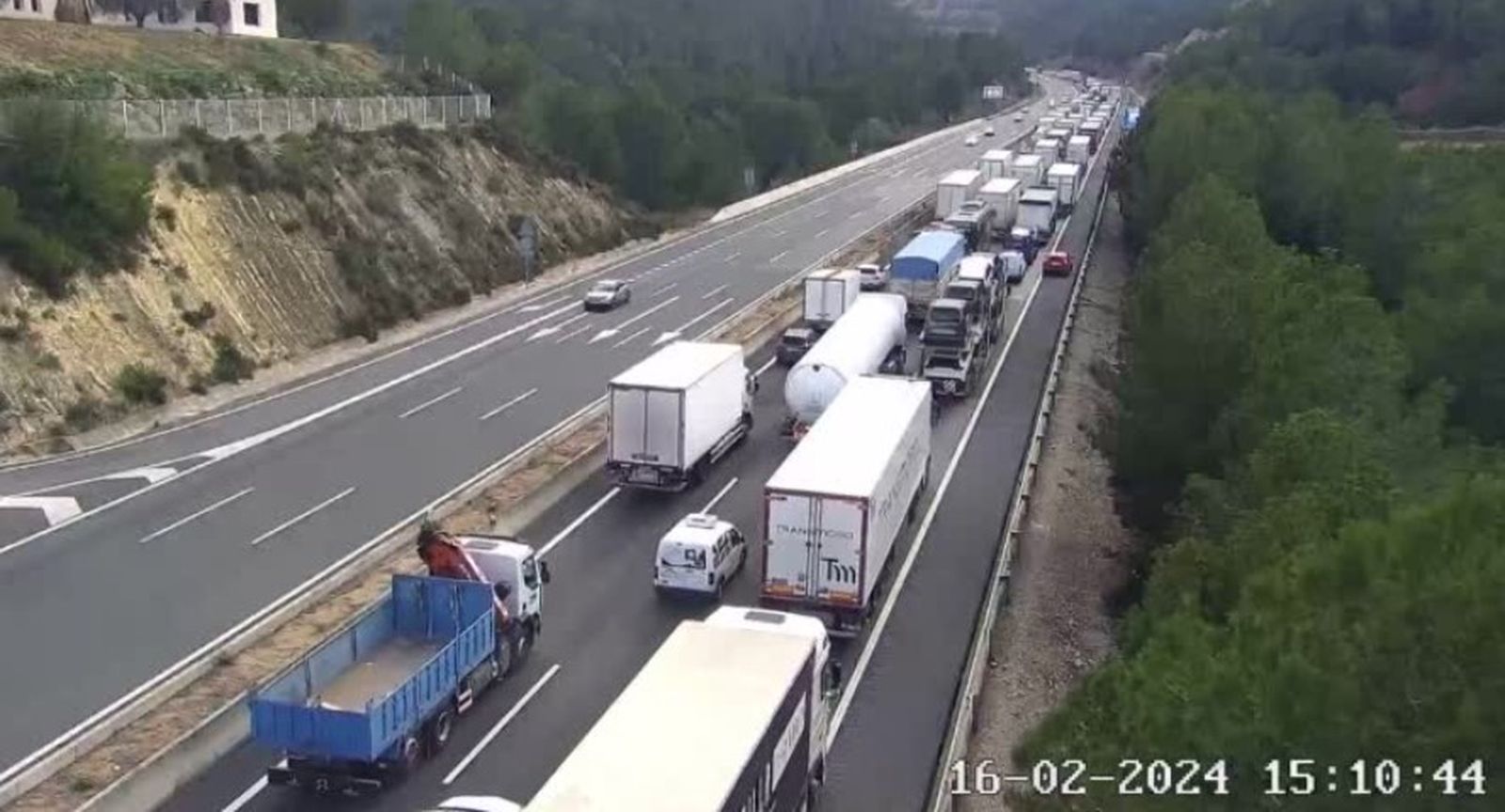 Imatges de la retenció a l'A-7