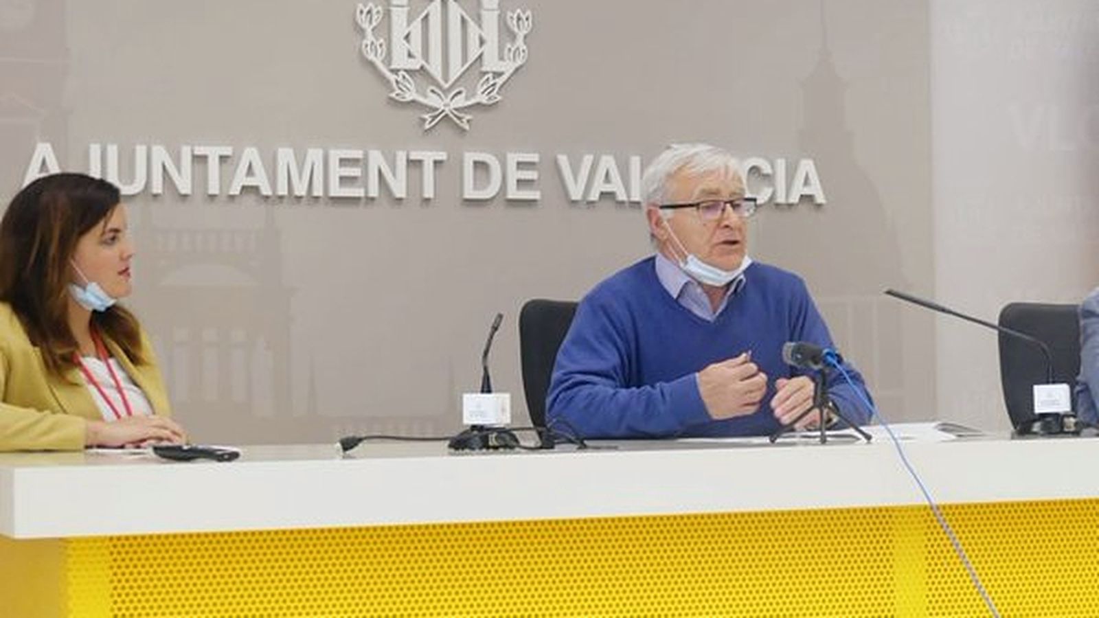 L'alcalde de València, Joan Ribó i la vicealcaldessa Sandra Gómez