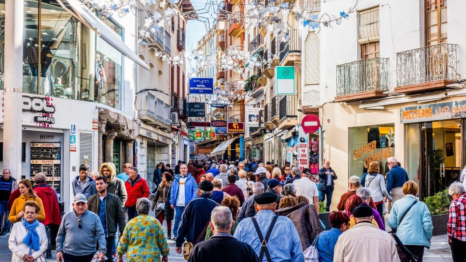 Un carrer de Benidorm