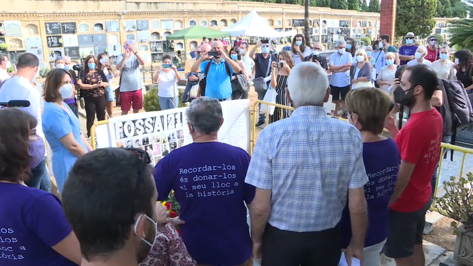 Imatge de l'inici de les exhumanacions