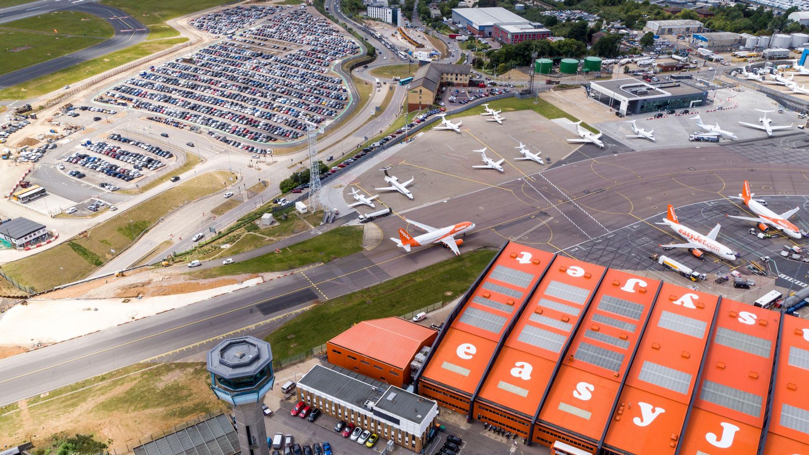 Imatge d'arxiu de l'aeroport de Luton, a Londres