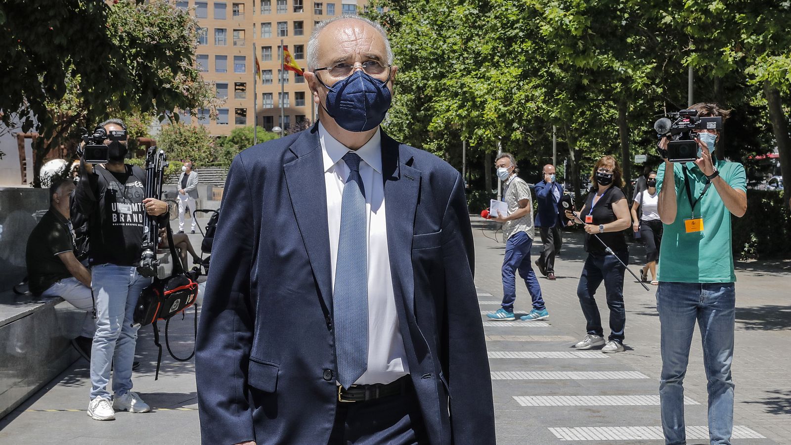 L'exconseller de Solidaritat Rafael Blasco en una visita recent a la Ciutat de la Justícia de València