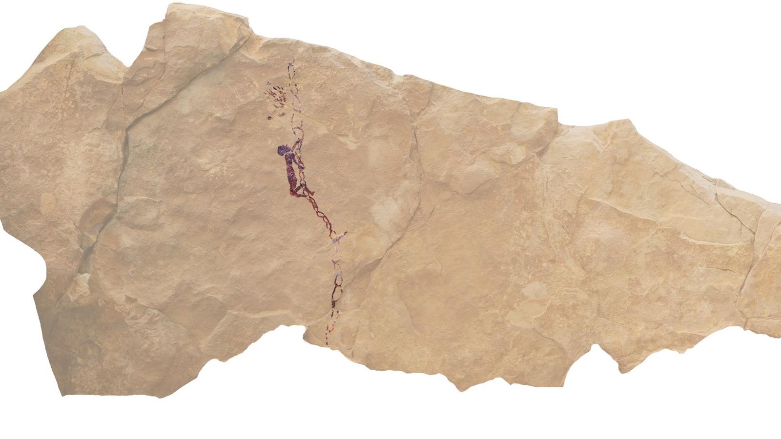 Pintura que investigadors de tres universitats espanyoles han pogut recuperar a Castellote (Terol)