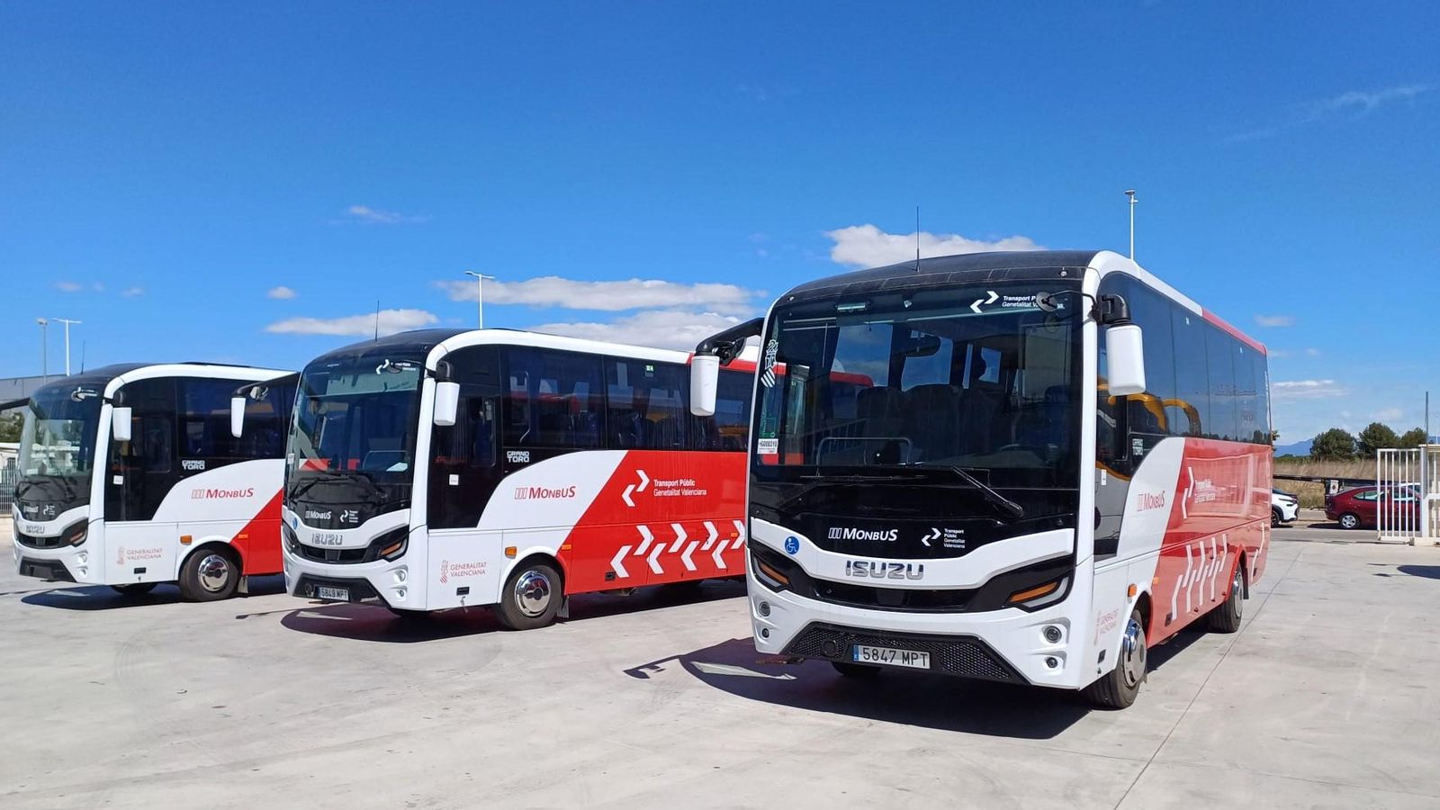 Els nous autobusos que prestaran el servei