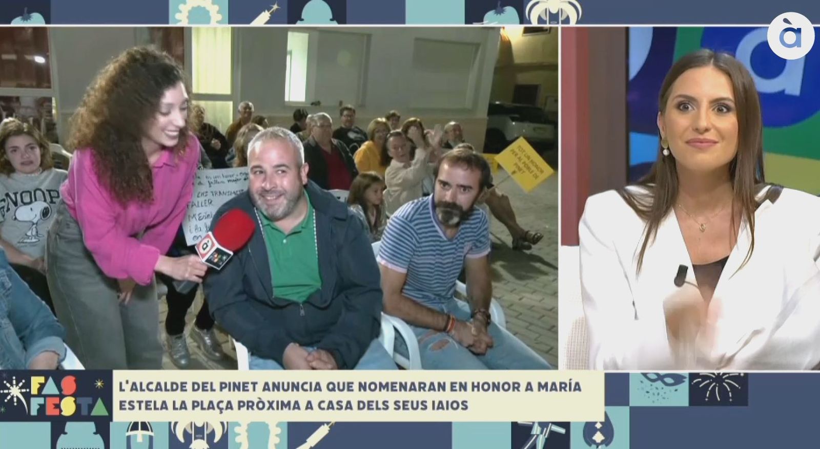 Cara de sorpresa de Maria Estela