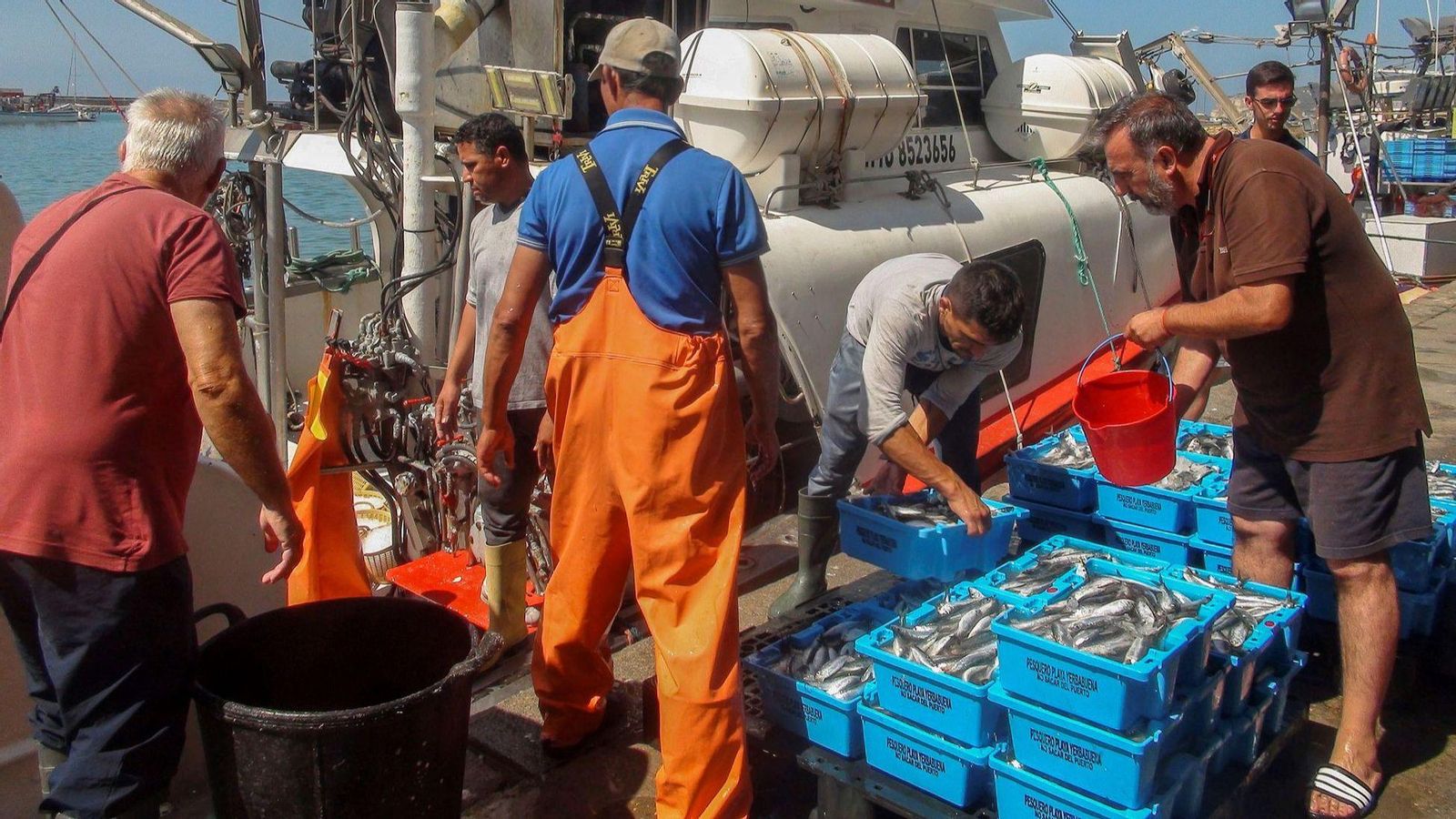 Un vaixell espanyol a la seua arribada Barbate després de pescar en aigües del Sàhara Occidental