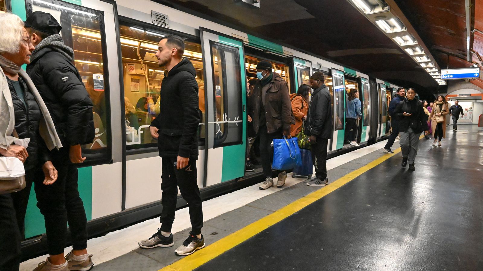 El metro de París en una imatge d'arxiu
