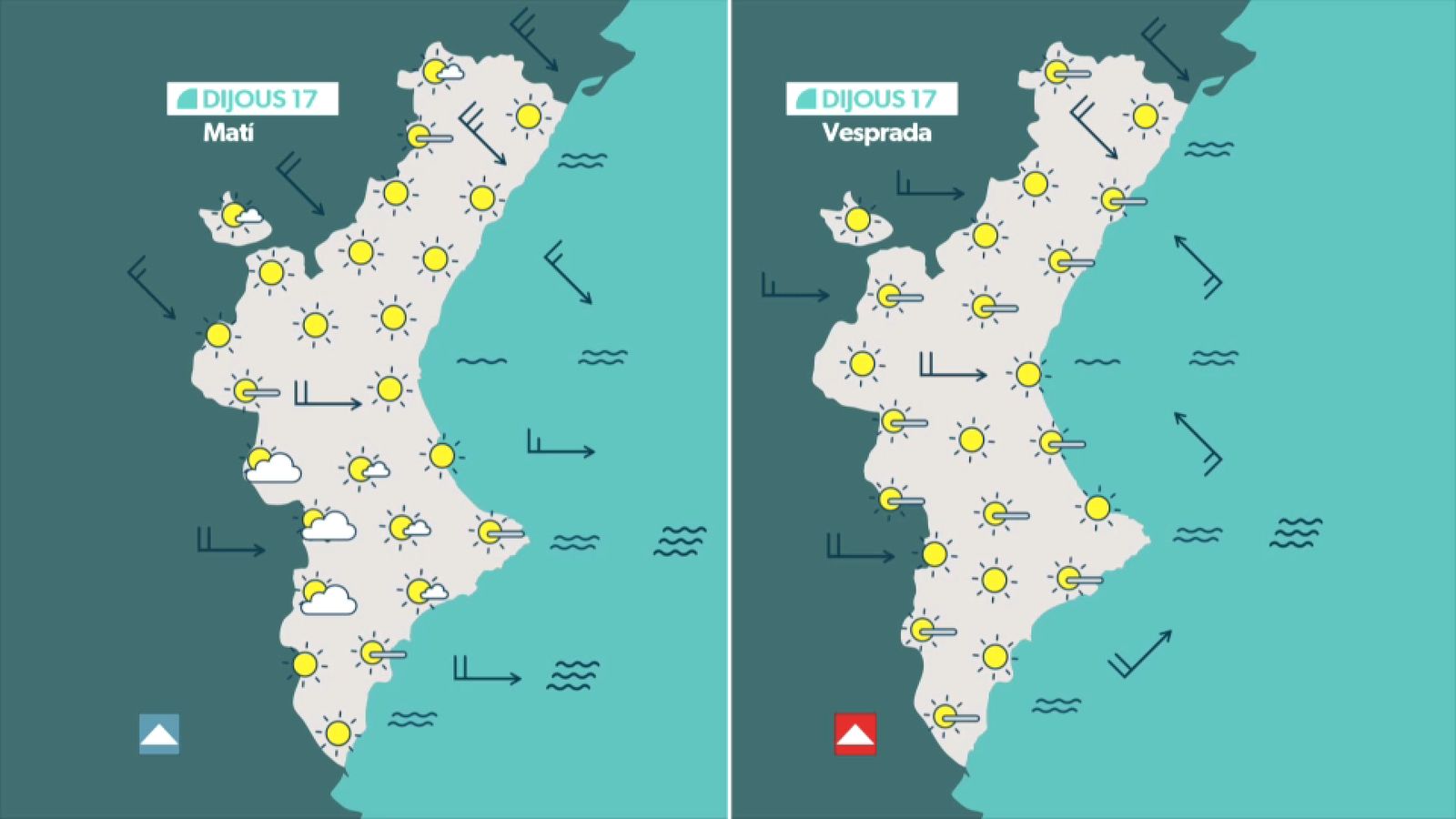 La previsió de Dijous Sant