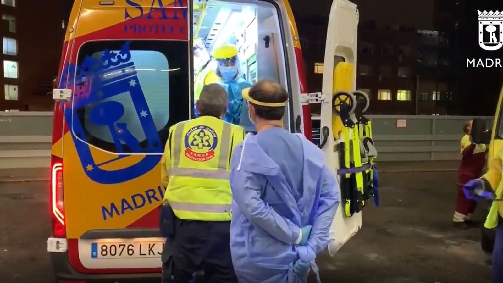 Foto d'arxiu de l'ambulància de Samur Madrid