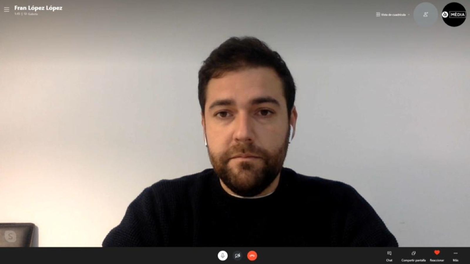 L'alcalde de Rafelbunyol, el socialista Fran López, durant una entrevista a À Punt aquest divendres