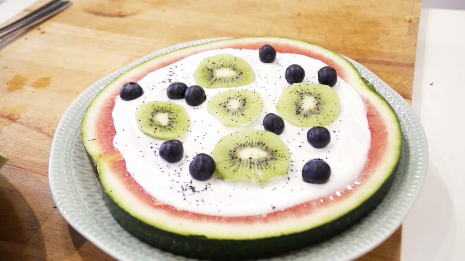 Pizza de meló saludable