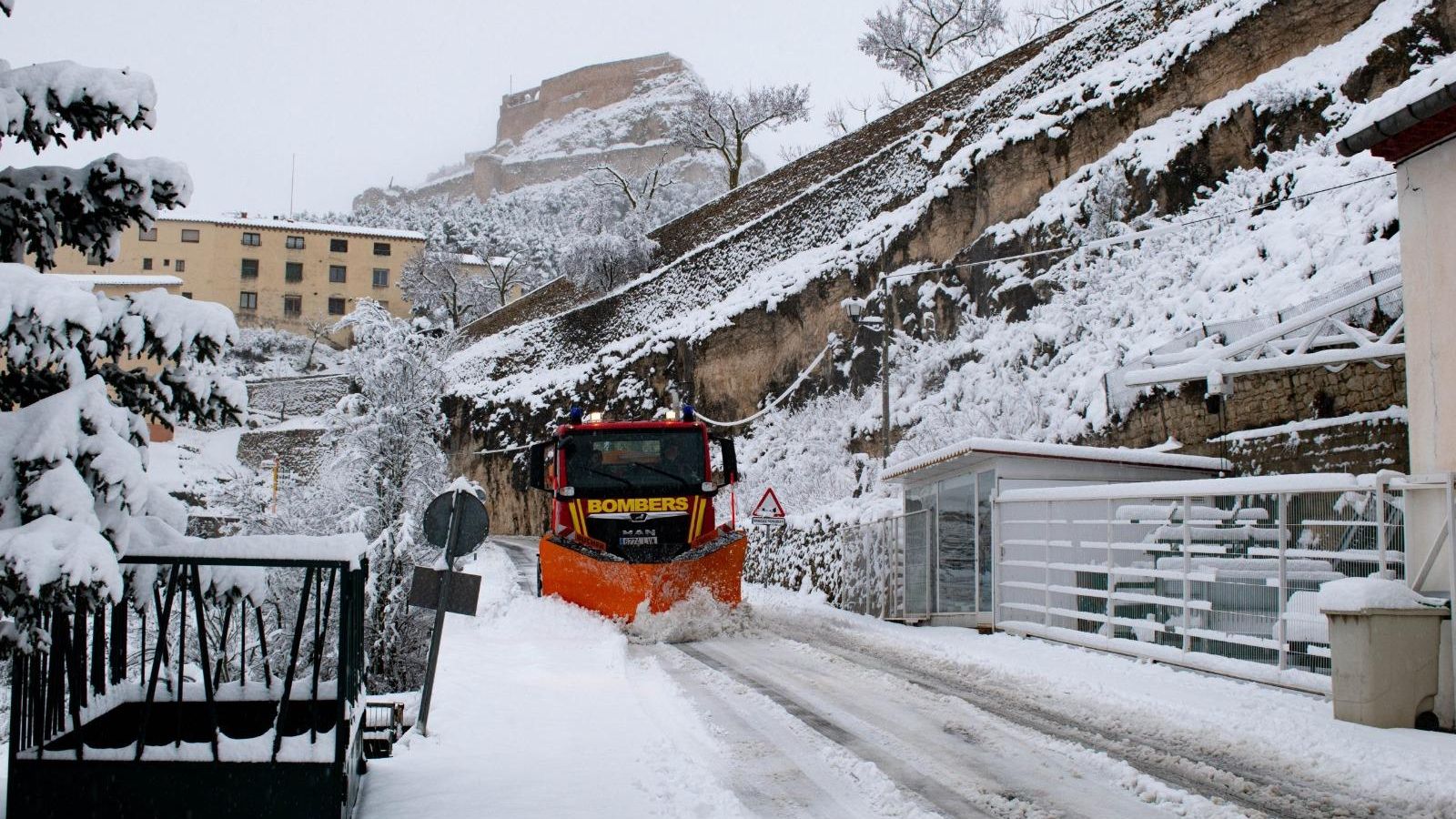 Una màquina llevaneu a Morella