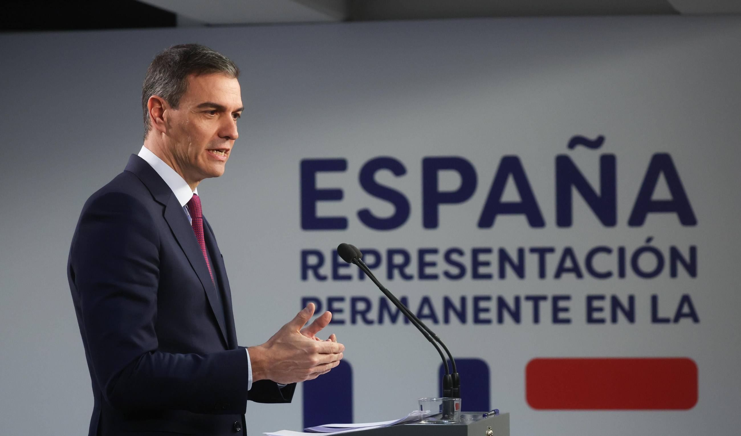 Declaracions de Sánchez després de la reunió extraordinària del Consell Europeu a Brussel·les Declaracions de Sánchez després de la reunió extraordinària del Consell Europeu a Brussel·les
