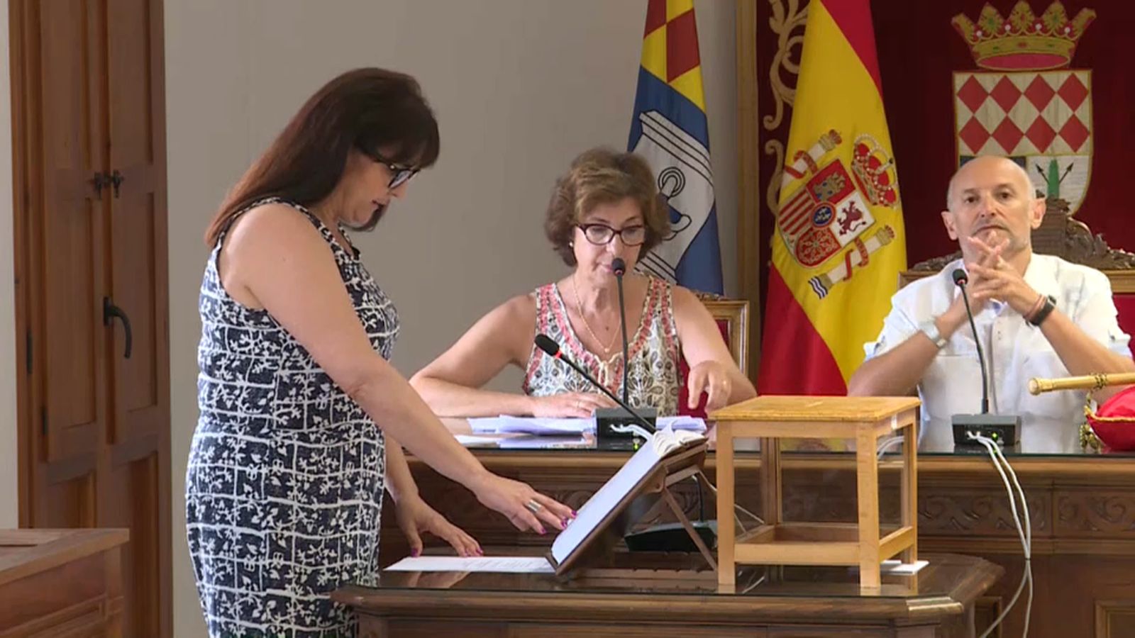 Carmen Navarro es va convertir en alcaldessa de la Vilavella després de la dimissió de Manel Martínez