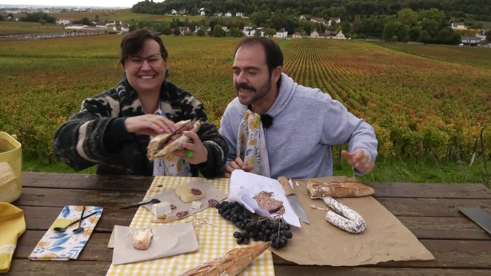 Amb Nuria Sánchez, de Xera, disfrutarem de l’esmorzar borgonyó, una menjada feta amb productes de la regió