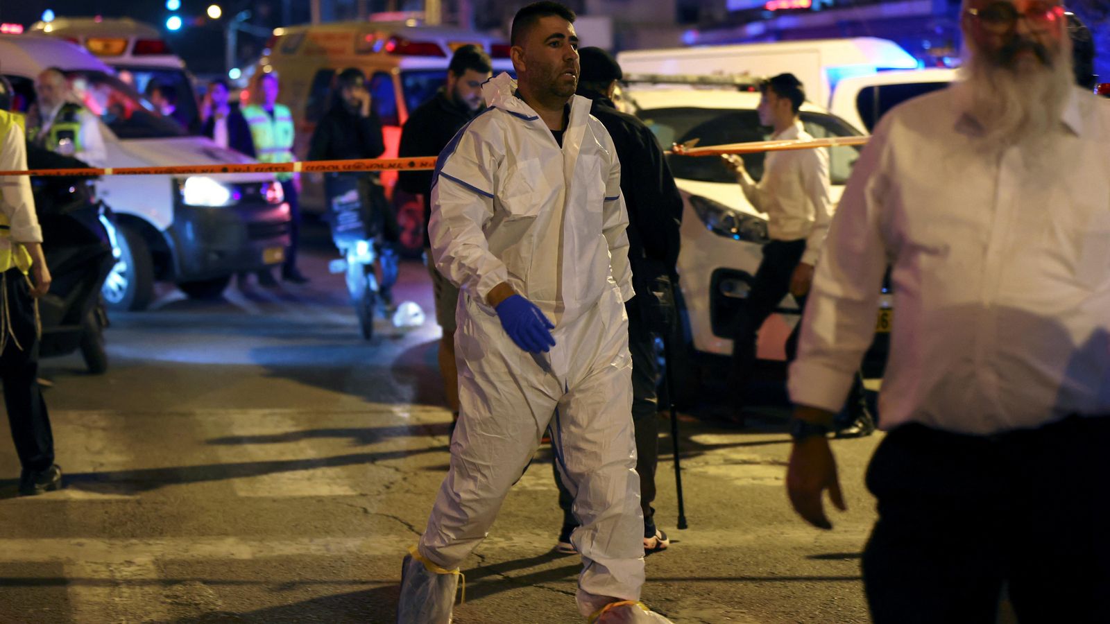 Un membre de la policia forense israeliana