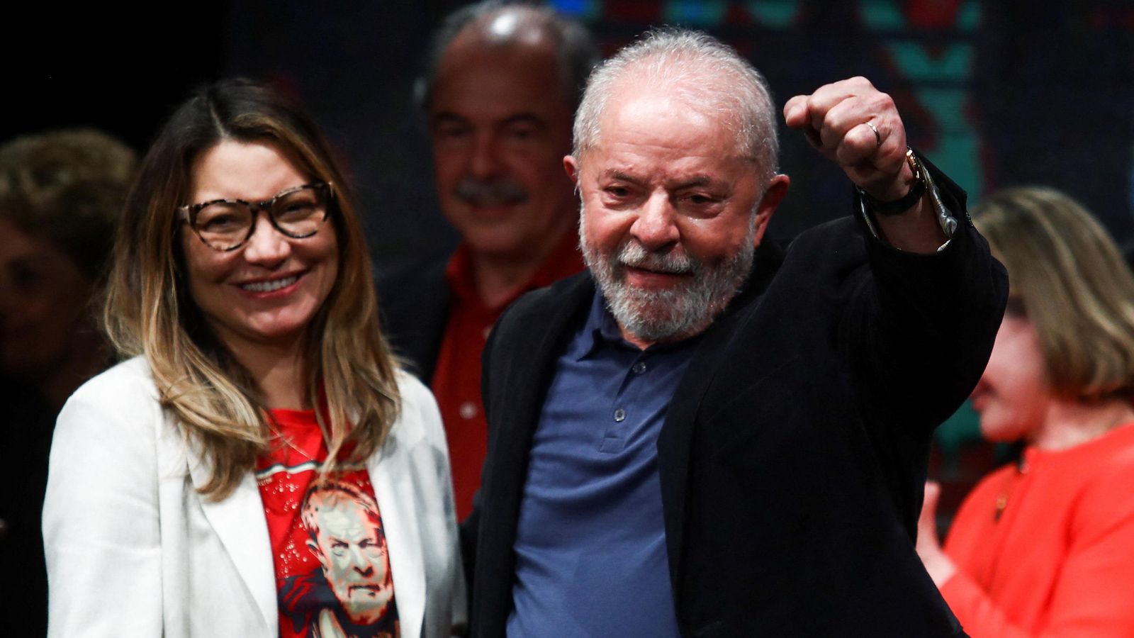 El candidat Lula da Silva, aquest diumenge junt amb la seua dona