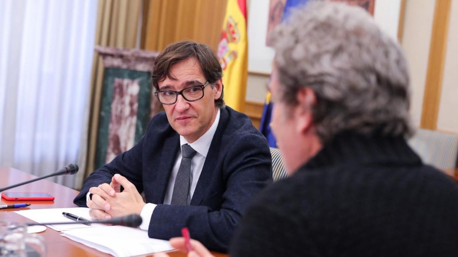 El director del Centre de Coordinació d'Alertes i Emergències Sanitàries del Ministeri de Sanitat durant la reunió ministerial d'avaluació i seguiment del coronavirus