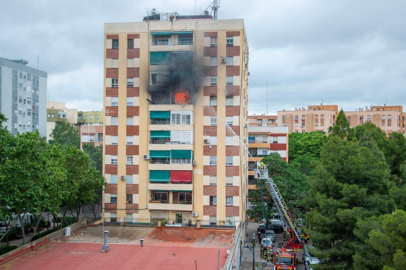 Imatge de la vivenda afectada per l'incendi
