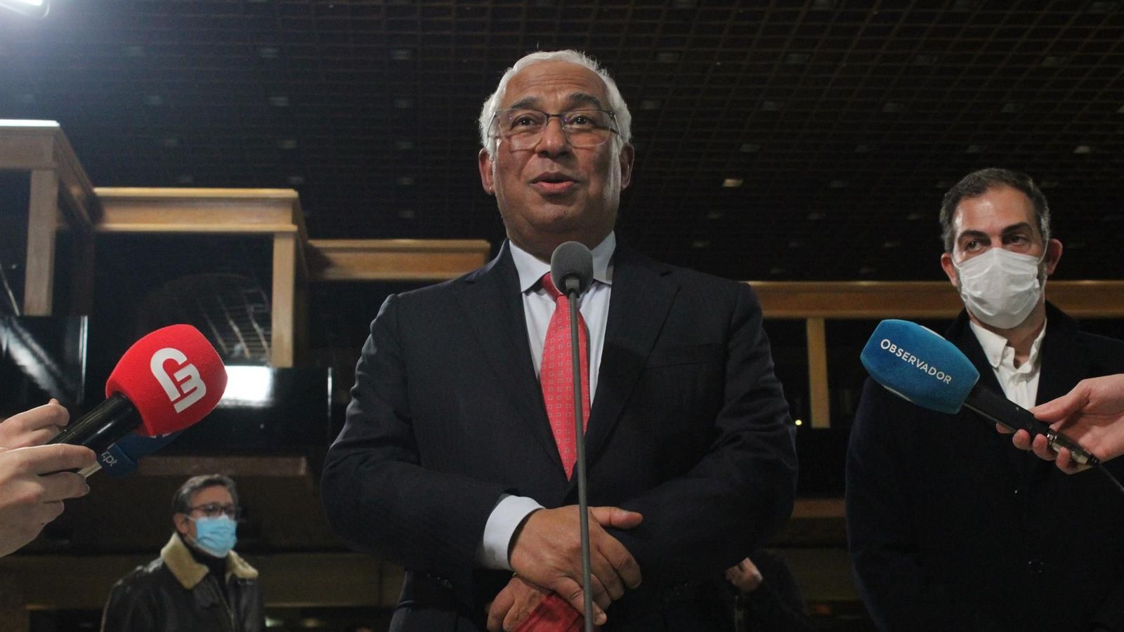 El primer ministre i candidat del Partit Socialista, António Costa