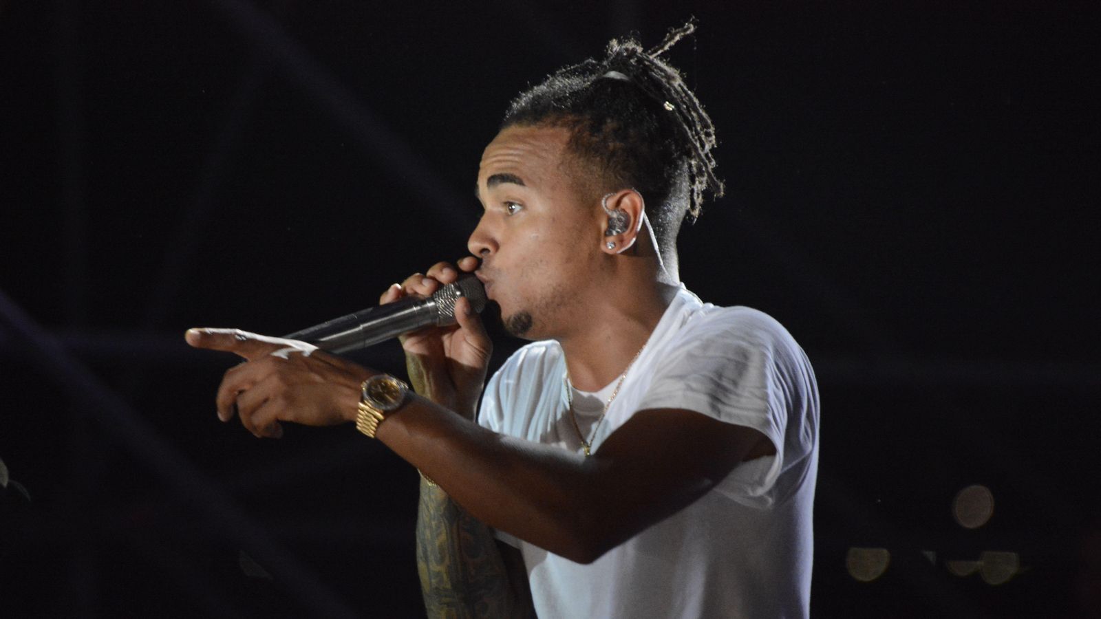 Imatge d'arxiu d'Ozuna durant un concert