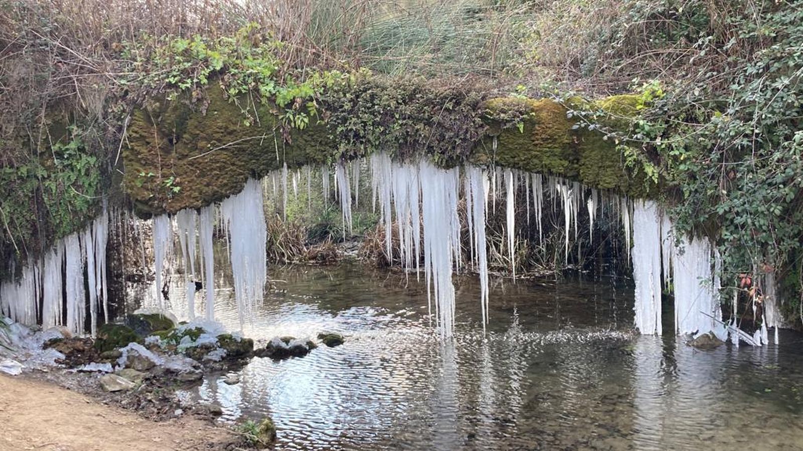 Pont gelat a Banyeres de Mariola