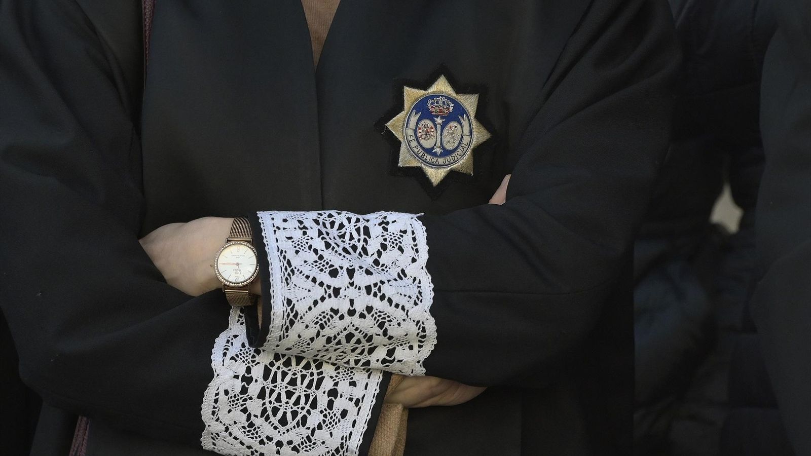 Toga d'un lletrat en una imatge d'arxiu