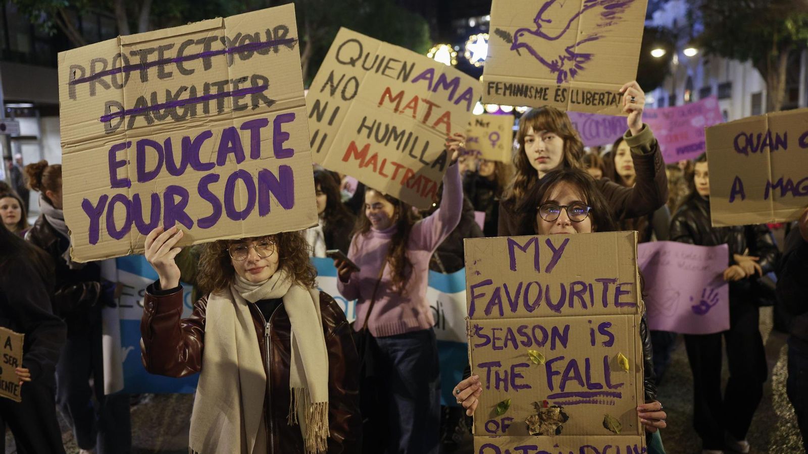 Manifestació pel 25-N a València, la setmana passada
