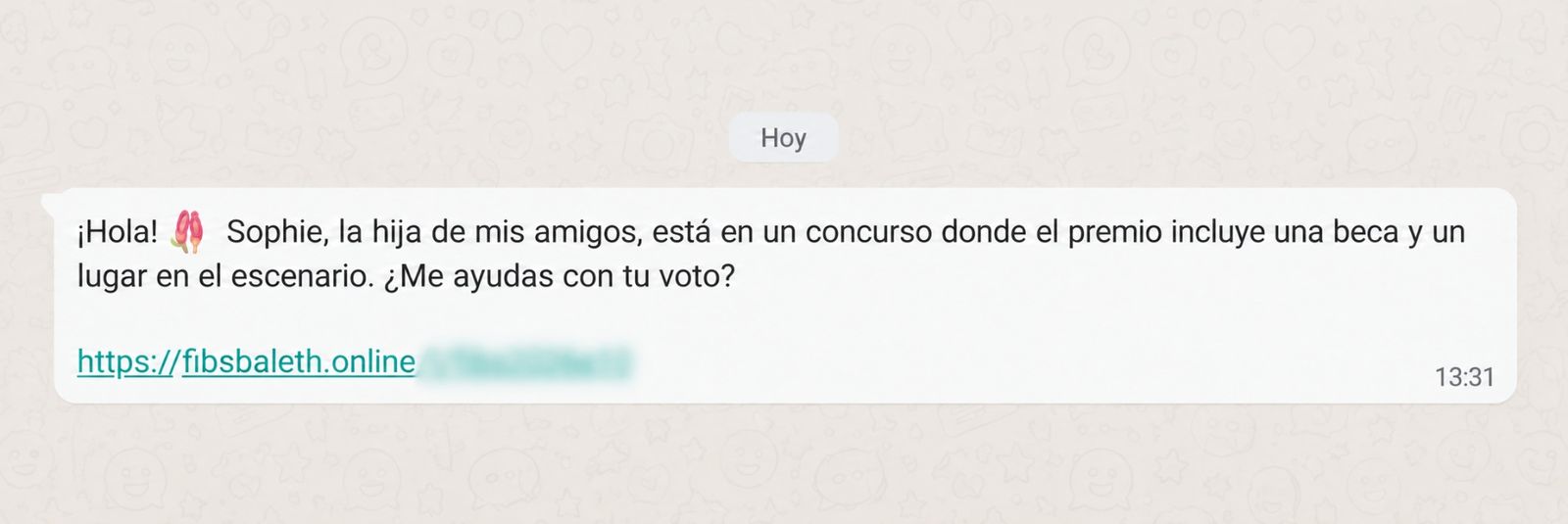 Exemple del WhatsApp