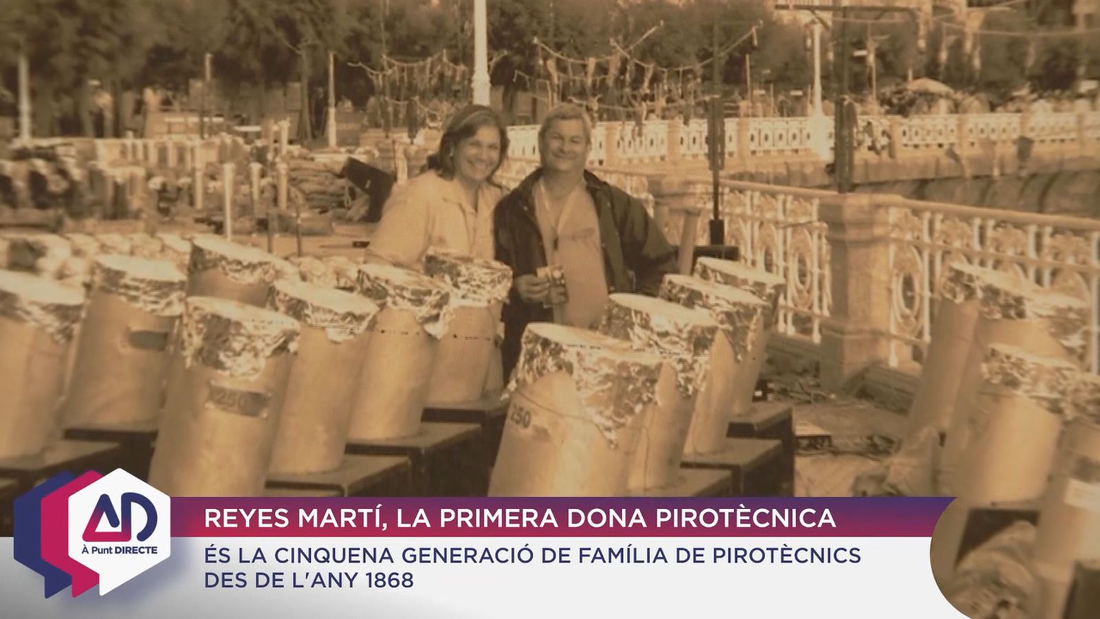 Reyes Martí, la primera dona pirotècnica