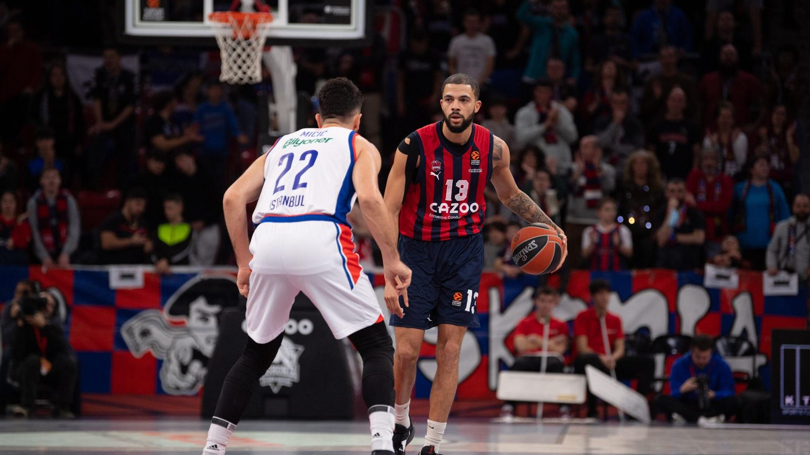 Imatge d'arxiu de Darius Thompson en un partit d'Eurolliga