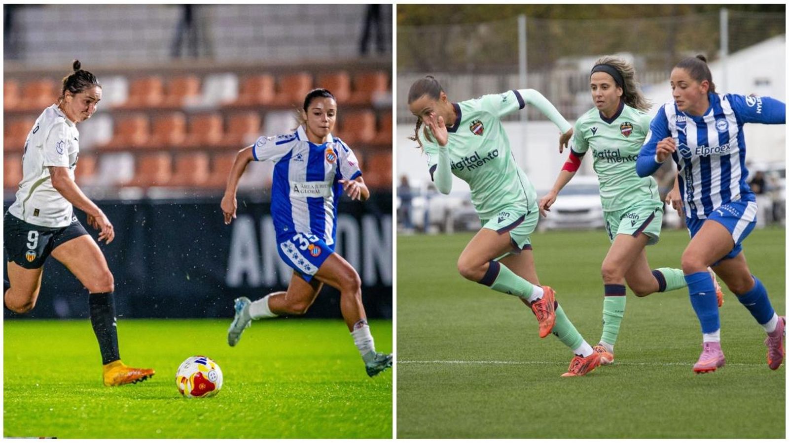 Imatges dels partits de la tercera eliminatòria de la Copa de la Reina