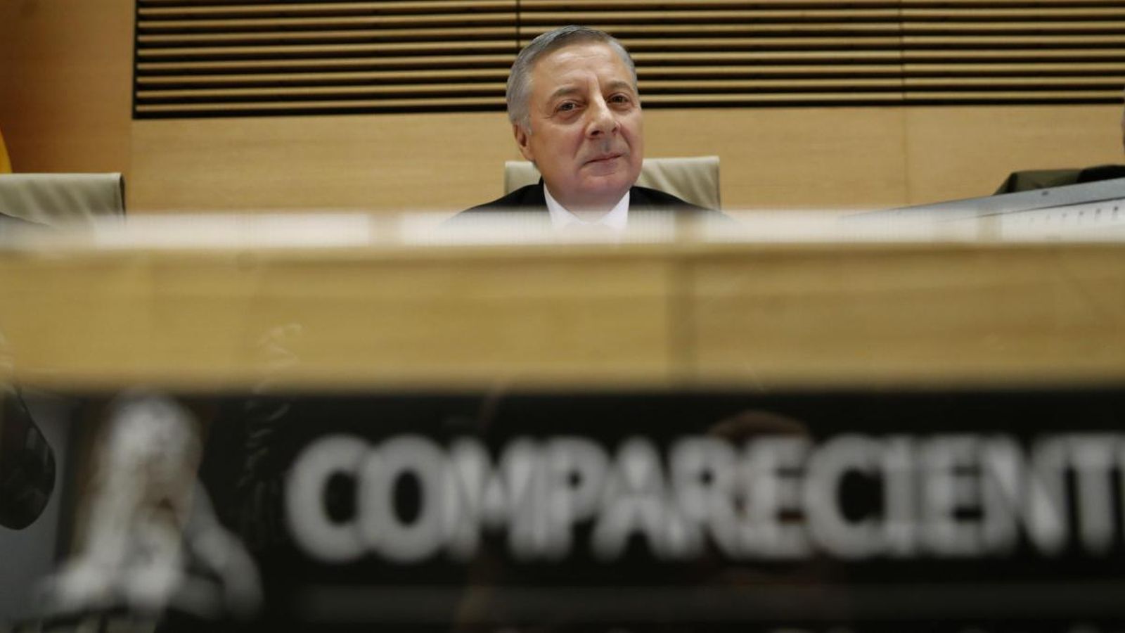 José Blanco durant la seua compareixença en la comissió parlamentària d'investigació de l'accident de l’Alvia. Juan Carlos Hidalgo (Efe)