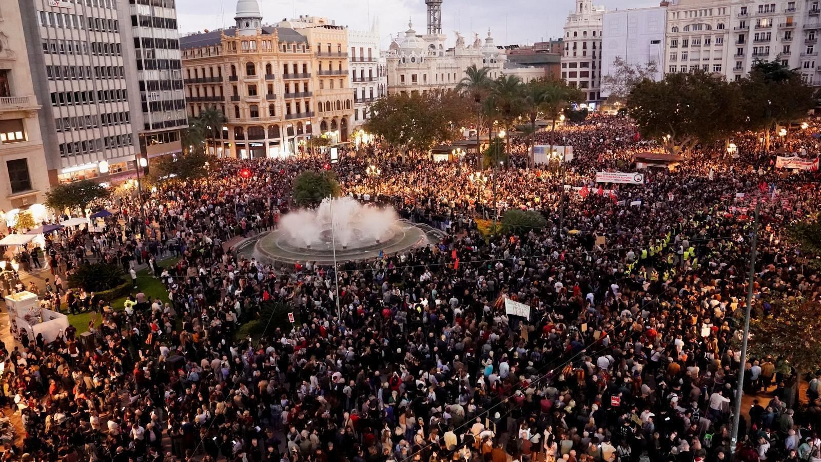 Una de les manifestacions contra la gestió del Consell, en arxiu