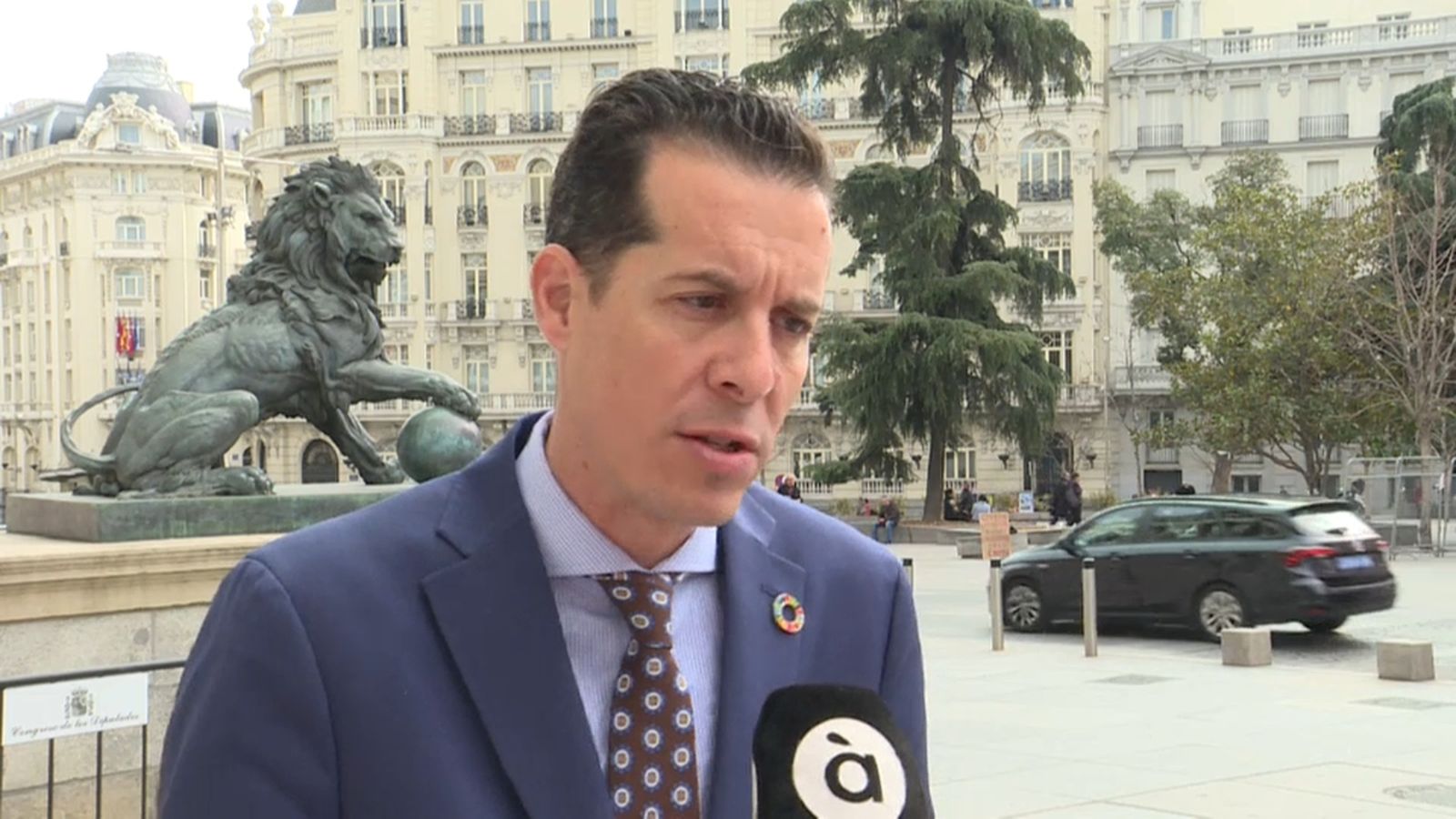 L'alcalde d'Elda, Rubén Alfaro, aquest dimarts a Madrid