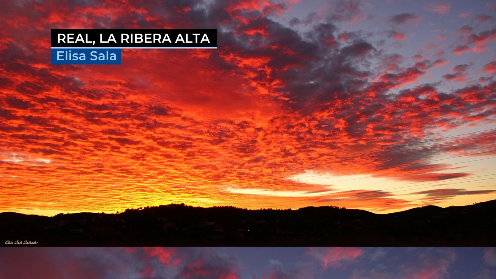 El matí de diumenge el cel s\'ha encés de color roig