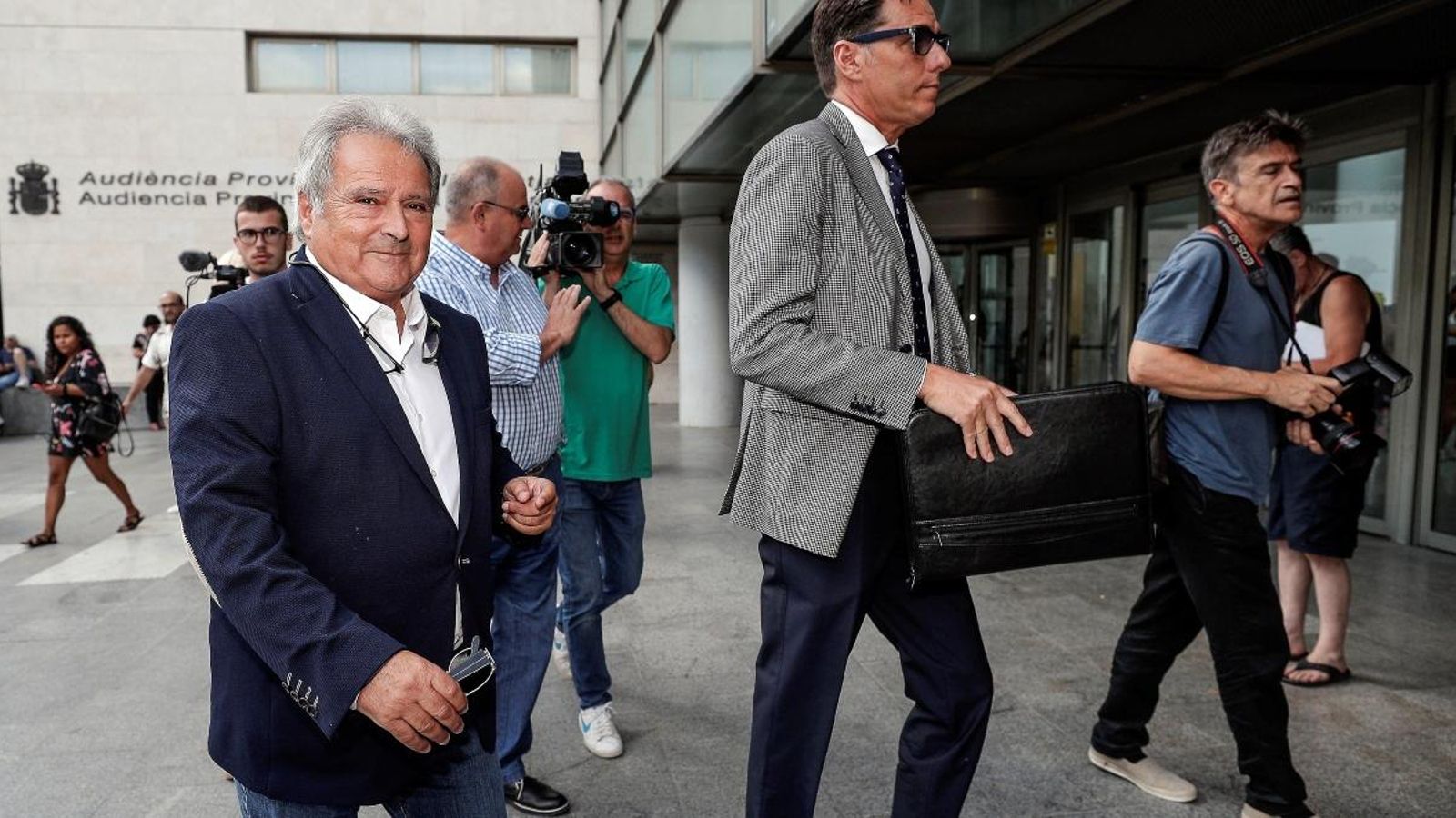 Alfonso Rus, en arribar a la Ciutat de la Justícia de València