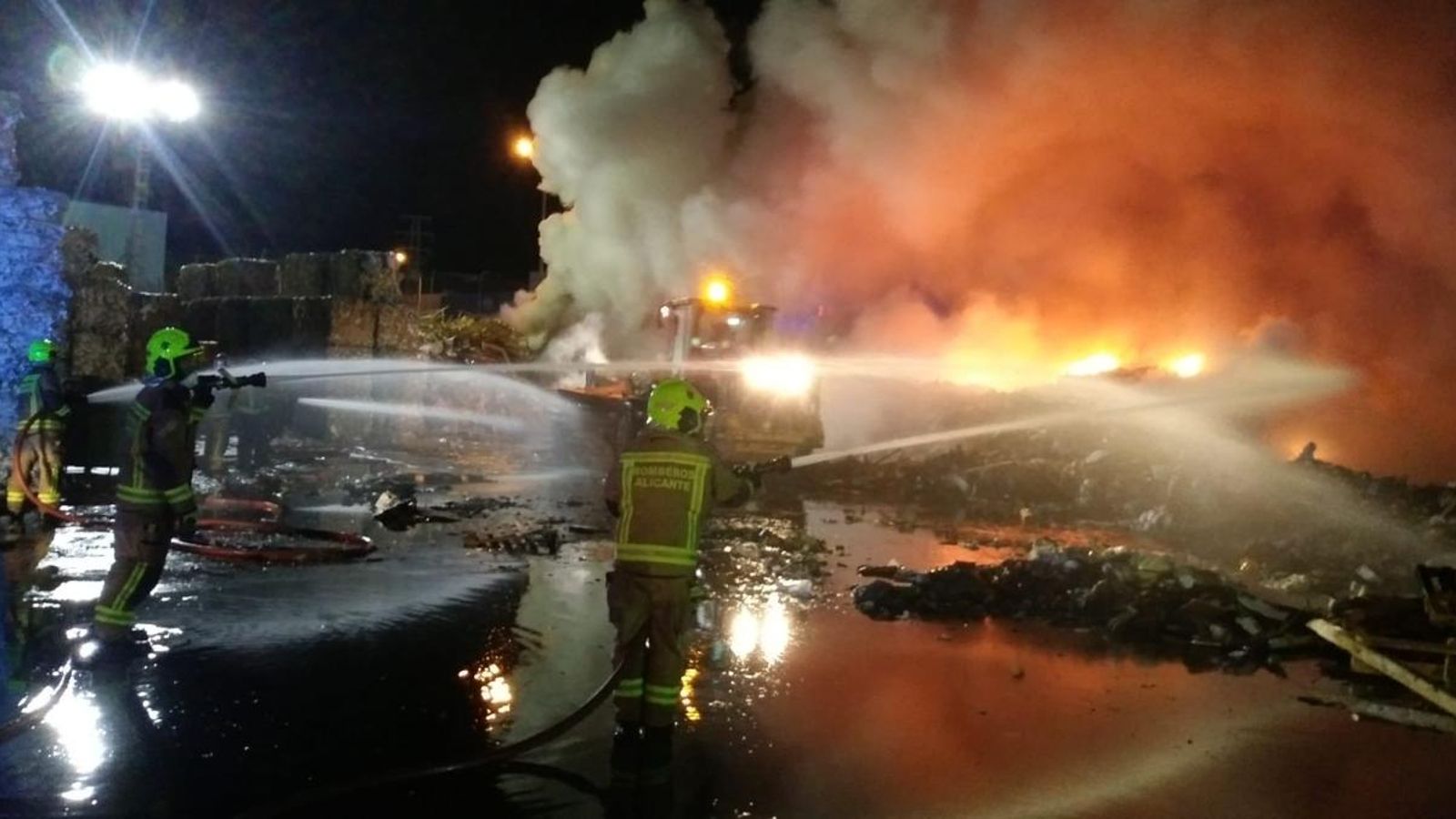 Imatge de l'incendi aquesta matinada