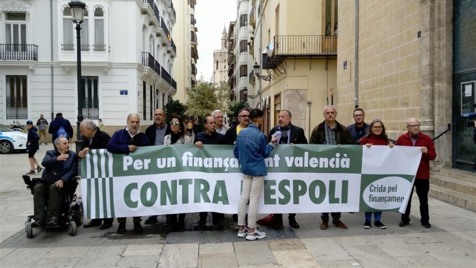Membres de la plataforma Crida pel Finançament Valencià