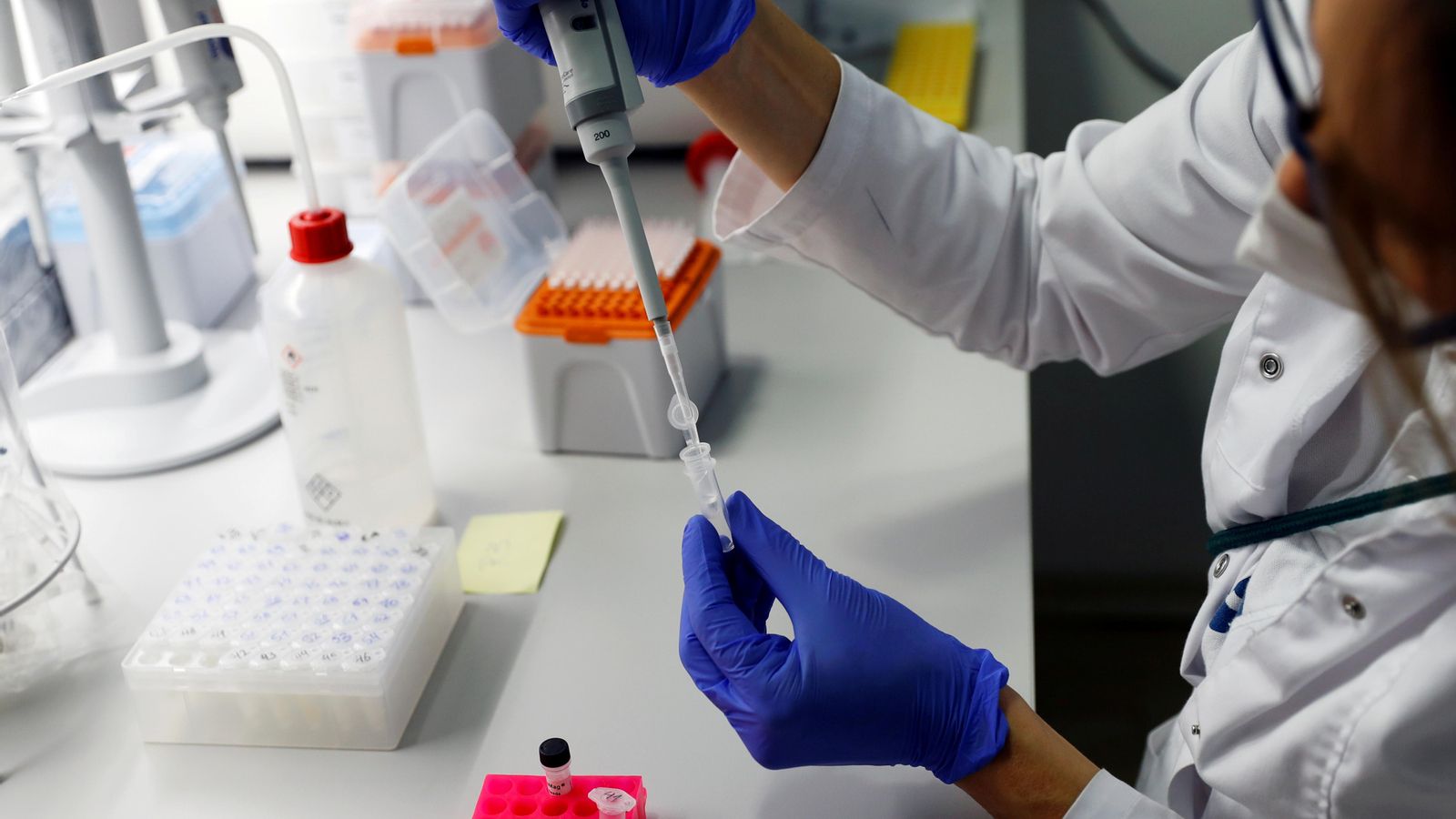 Test PCR en un laboratori