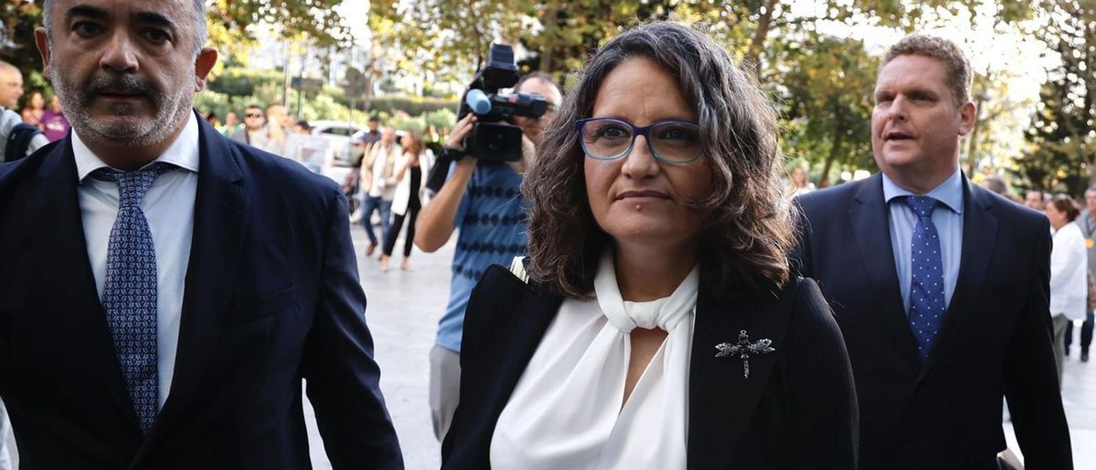 Oltra a la seua arribada als jutjats en una imatge d'arxiu