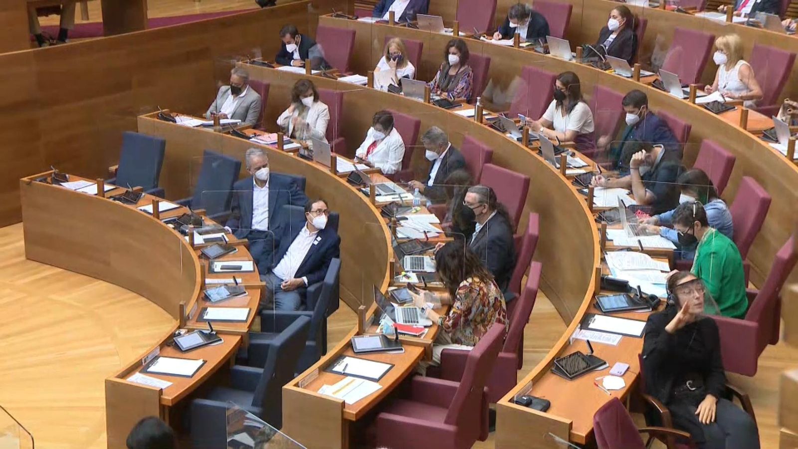 L'hemicicle de les Corts, aquest dimecres