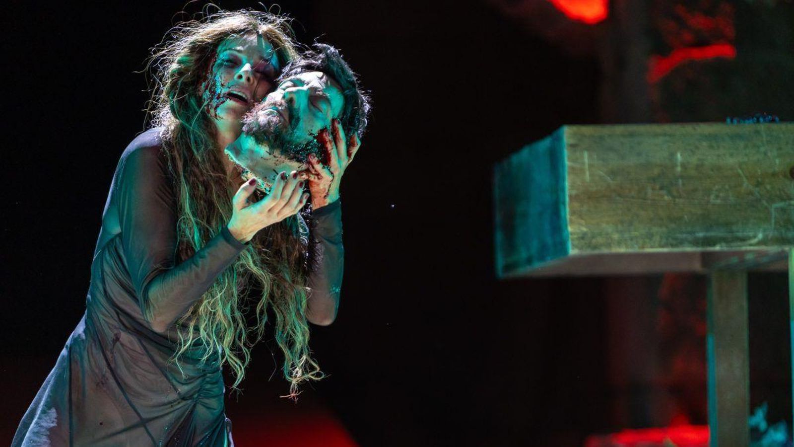 Belén Rueda interpreta Salomé durant l'estrena de l'espectacle en el Festival Internacional de Mèrida