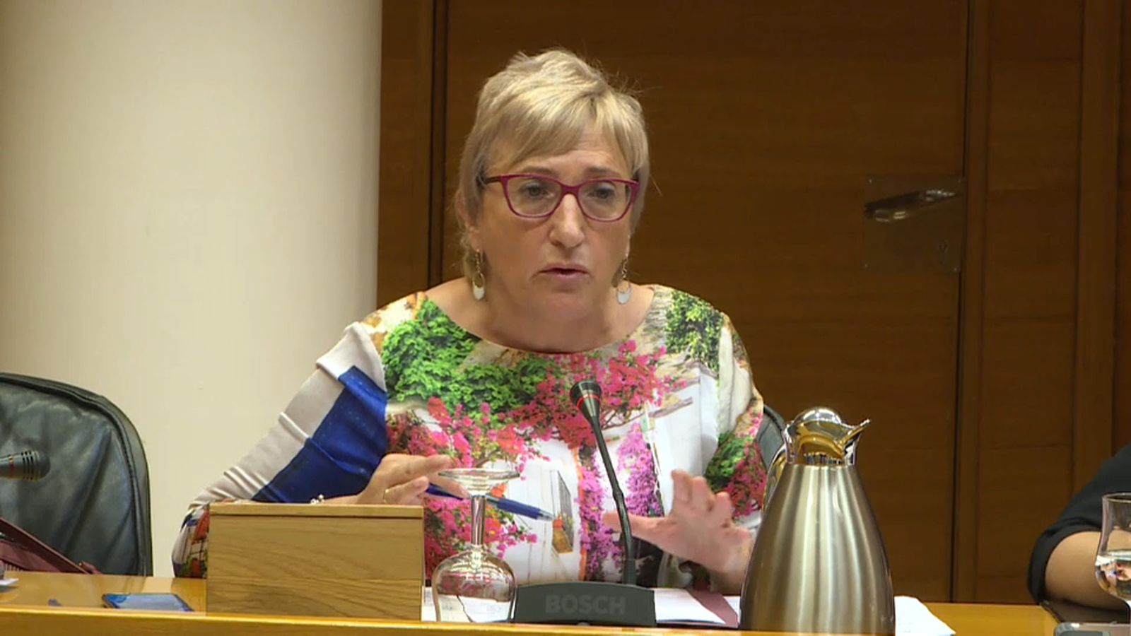 La consellera Barceló, aquest dilluns a les Corts