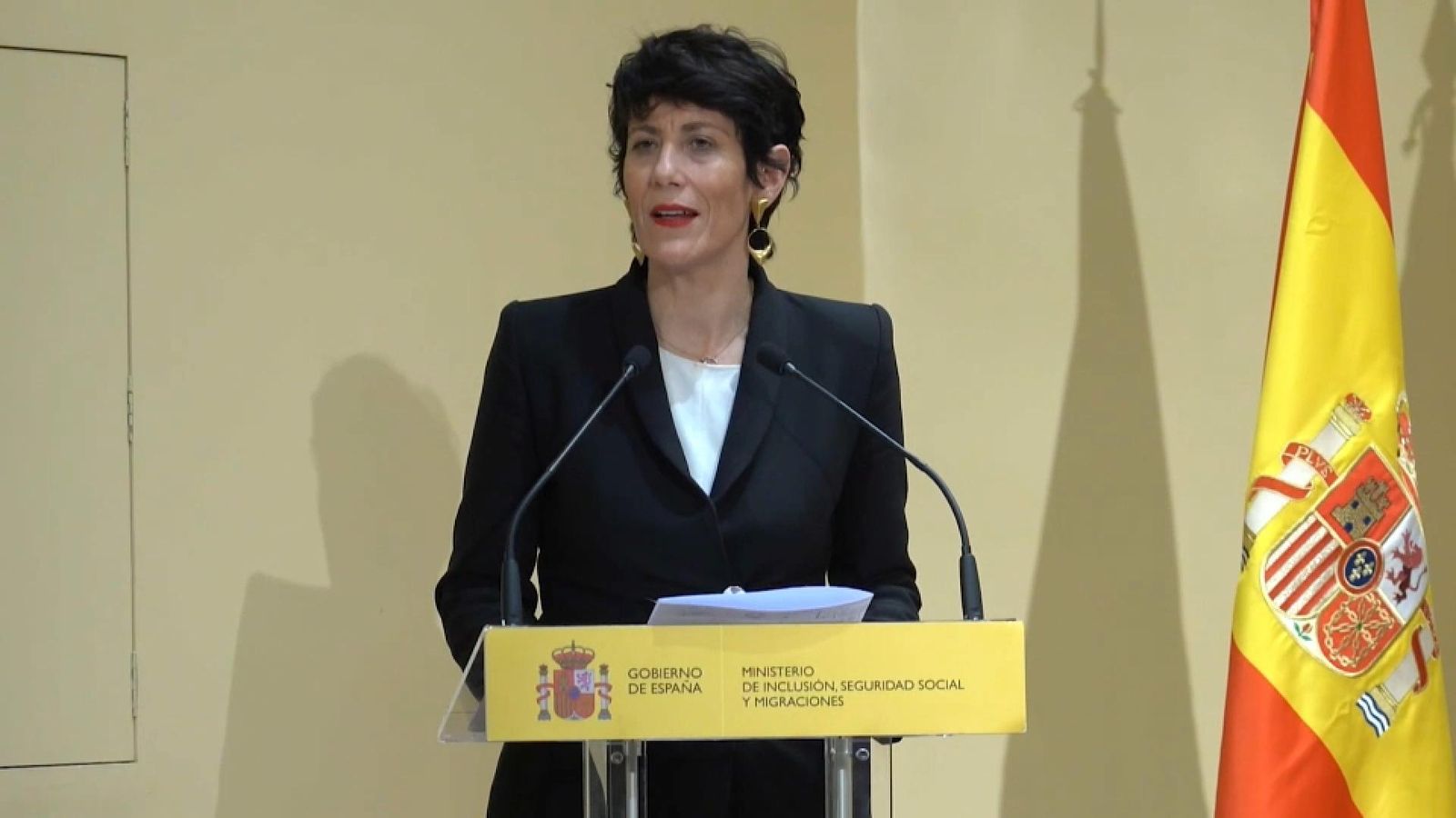 La ministra Elma Saiz, este dijous